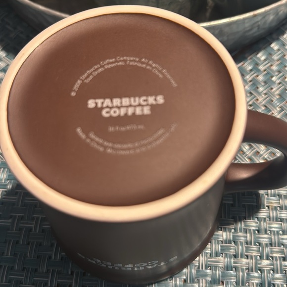 VINTAGE 2008 Starbucks Coffee Mug Cup Chocolate Brown - Picture 4 of 4
